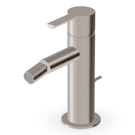 GILL MITIGEUR BIDET AVEC VIDAGE NICKEL BROSSÉ