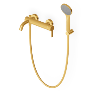 GILL MITIGEUR BAIN-DOUCHE AVEC DÉVIATEUR OR BROSSÉ