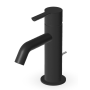GILL MITIGEUR LAVABO AVEC VIDAGE NOIR MAT GRAINÉ