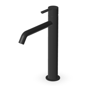GILL MITIGEUR LAVABO HAUT SANS VIDAGE NOIR MAT EMBOSSÉ