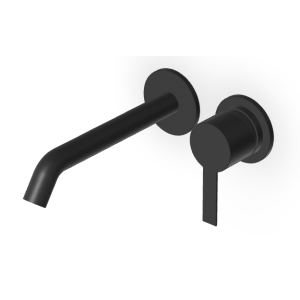 GILL MITIGEUR LAVABO ENCASTRÉ 175MM NOIR MAT EMBOSSÉ