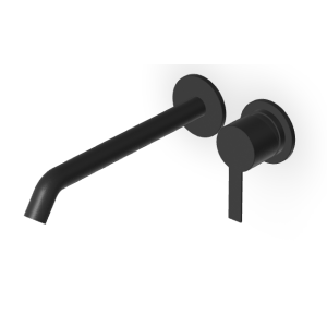 GILL MITIGEUR LAVABO ENCASTRÉ 220MM NOIR MAT EMBOSSÉ
