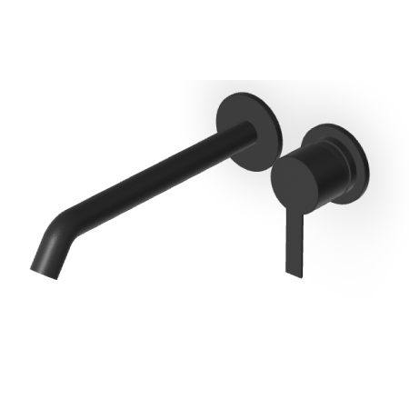 GILL MITIGEUR LAVABO ENCASTRÉ 220MM NOIR MAT EMBOSSÉ