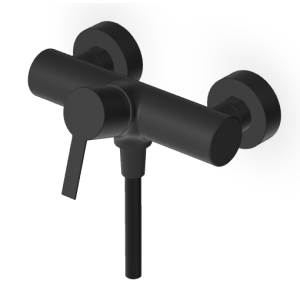 GILL MITIGEUR DE DOUCHE NOIR MAT EMBOSSÉ