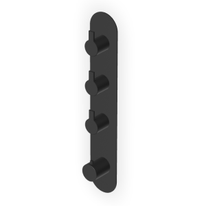 GILL MITIGEUR THERMOSTATIQUE DOUCHE AVEC 3 ARRÊTS NOIR MAT EMBOSSÉ