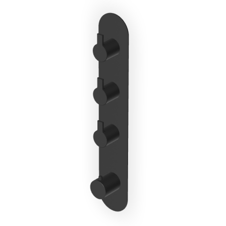 GILL MITIGEUR THERMOSTATIQUE DOUCHE AVEC 3 ARRÊTS NOIR MAT EMBOSSÉ