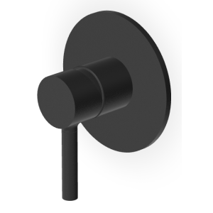 PAN MITIGEUR DE DOUCHE SANS DÉVIATEUR NOIR MAT EMBOSSÉ
