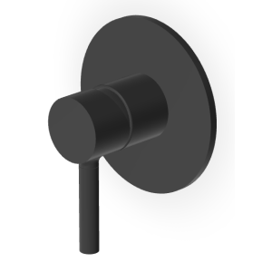 PAN MITIGEUR DE DOUCHE SANS DÉVIATEUR NOIR MAT