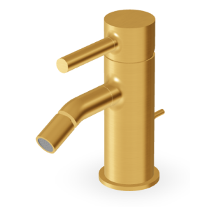 PAN MITIGEUR BIDET AVEC DÉCHARGE OR BROSSÉ