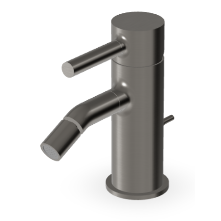 PAN MITIGEUR BIDET AVEC ÉVACUATION METAL NOIR BROSSÉ