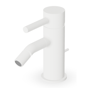 PAN MITIGEUR BIDET AVEC DÉCHARGE BLANC MAT EMBOSSÉ