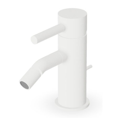 PAN MITIGEUR BIDET AVEC DÉCHARGE BLANC MAT EMBOSSÉ