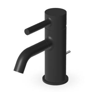 PAN MITIGEUR LAVABO AVEC VIDAGE NOIR MAT EMBOSSÉ