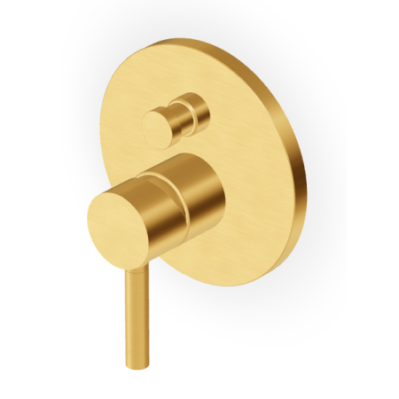 PAN MITIGEUR DE DOUCHE AVEC DÉVIATEUR OR BROSSÉ