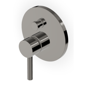 PAN MITIGEUR DE DOUCHE AVEC DÉVIATEUR METAL NOIR