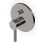 PAN MITIGEUR DE DOUCHE AVEC DÉVIATEUR METAL NOIR BROSSÉ