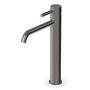 PAN MITIGEUR LAVABO ALLONGÉ SANS VIDAGE METAL NOIR BROSSÉ