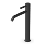 PAN MITIGEUR LAVABO ALLONGÉ SANS VIDAGE NOIR MAT