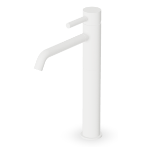 PAN MITIGEUR LAVABO PROLONGÉ SANS VIDAGE BLANC MAT EMBOSSÉ
