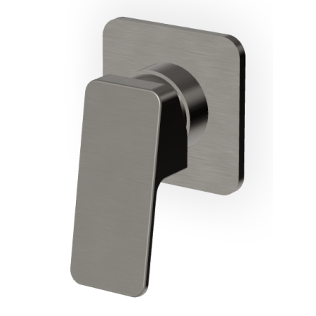 JINGLE MITIGEUR DE DOUCHE AVEC DÉVIATEUR METAL NOIR BROSSÉ