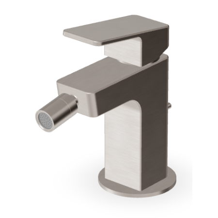 JINGLE MITIGEUR BIDET AVEC VIDAGE NICKEL BROSSÉ