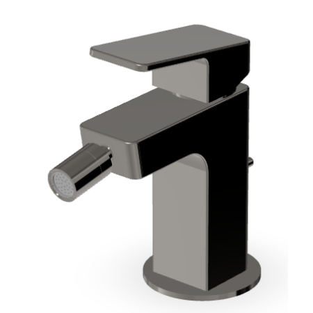 JINGLE MITIGEUR BIDET AVEC VIDAGE METAL BLACK