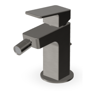 JINGLE MITIGEUR BIDET AVEC VIDAGE METAL NOIR BROSSÉ