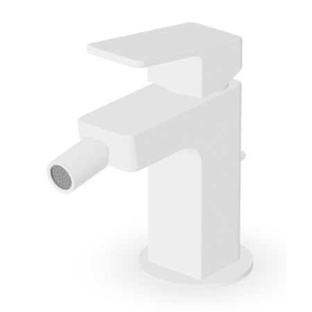 JINGLE MITIGEUR BIDET AVEC VIDAGE BLANC MAT GRAINÉ