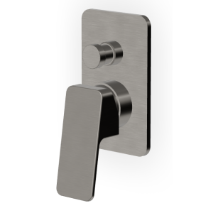 JINGLE MITIGEUR DE DOUCHE AVEC DÉVIATEUR METAL NOIR BROSSÉ