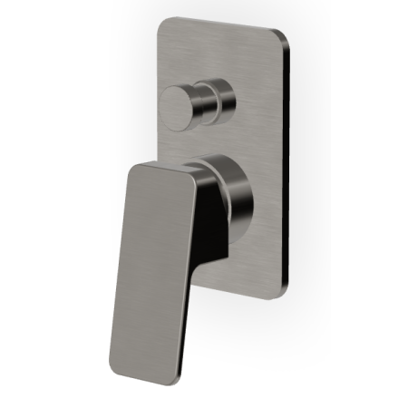 JINGLE MITIGEUR DE DOUCHE AVEC DÉVIATEUR METAL NOIR BROSSÉ