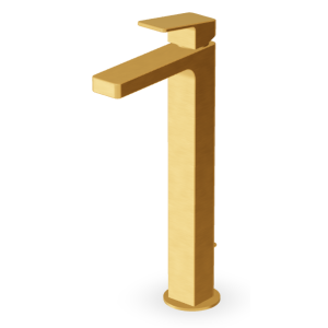 JINGLE MITIGEUR LAVABO ALLONGÉ AVEC VIDAGE OR BROSSÉ