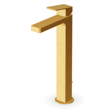 JINGLE MITIGEUR LAVABO ALLONGÉ AVEC VIDAGE OR BROSSÉ
