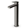 JINGLE MITIGEUR LAVABO PROLONGÉ AVEC VIDAGE METAL NOIR BROSSÉ