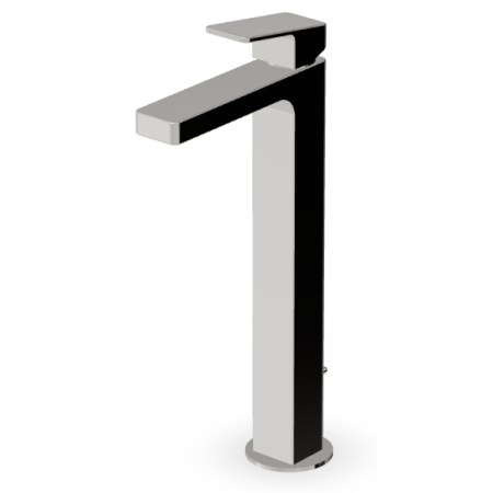 JINGLE MITIGEUR LAVABO ALLONGÉ AVEC VIDAGE NICKEL