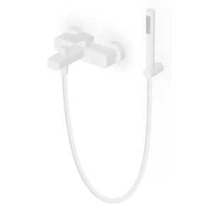 JINGLE MITIGEUR BAIN-DOUCHE EXTERNE BLANC MAT GRAINÉ