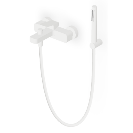 JINGLE MITIGEUR BAIN-DOUCHE EXTERNE BLANC MAT GRAINÉ