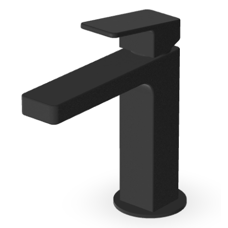 JINGLE MITIGEUR LAVABO SANS VIDAGE NOIR MAT EMBOSSÉ