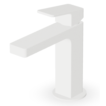 JINGLE MITIGEUR LAVABO SANS VIDAGE BLANC MAT GRAINÉ