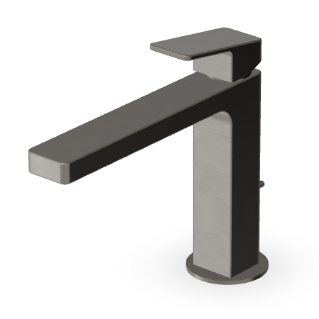 JINGLE MITIGEUR LAVABO AVEC VIDAGE METAL NOIR BROSSÉ