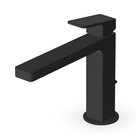 JINGLE MITIGEUR LAVABO AVEC VIDAGE NOIR MAT EMBOSSÉ