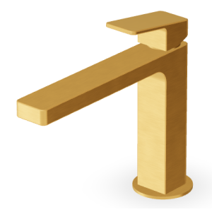 JINGLE MITIGEUR LAVABO SANS VIDAGE BEC LONG OR BROSSÉ