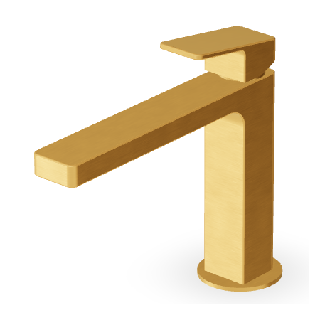 JINGLE MITIGEUR LAVABO SANS VIDAGE BEC LONG OR BROSSÉ