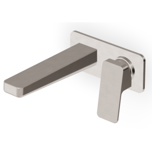 JINGLE MITIGEUR LAVABO MURAL 180MM NICKEL BROSSÉ