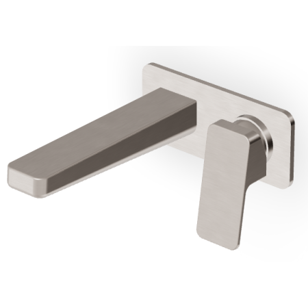 JINGLE MITIGEUR LAVABO MURAL 180MM NICKEL BROSSÉ