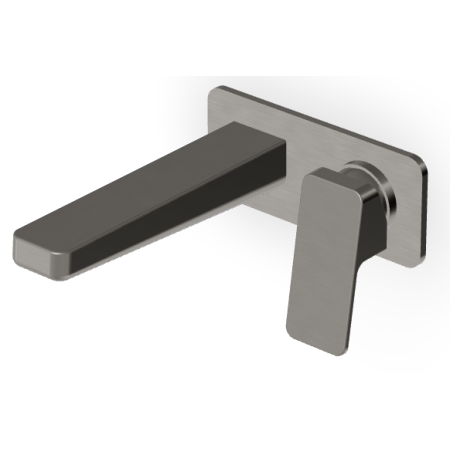 JINGLE MITIGEUR LAVABO MURAL 180MM METAL NOIR BROSSÉ