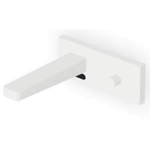 JINGLE MITIGEUR LAVABO SANS VIDAGE BLANC MAT GRAINÉ