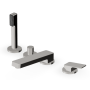JINGLE MITIGEUR BORD DE BAIGNOIRE 4 TROUS NICKEL