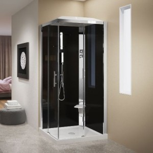 CRYSTAL A100x70 CABINE MULTIFONCTION 2 PORTES COULISSANTES + 2 FIXES