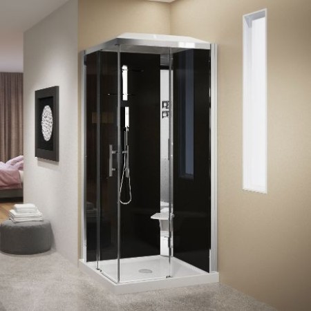 CRYSTAL A100x70 CABINE MULTIFONCTION 2 PORTES COULISSANTES + 2 FIXES