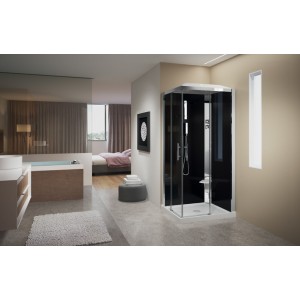 CRYSTAL A100x80 CABINE MULTIFONCTION 2 PORTES COULISSANTES + 2 FIXES